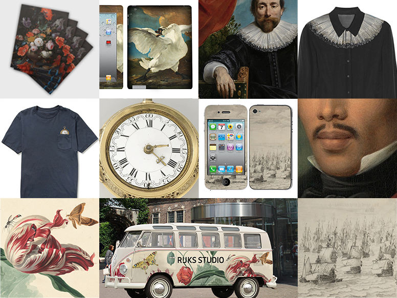 Figure 12: From shirts to tableware, and from wallpaper to scooters, anything is possible using Rijksstudio